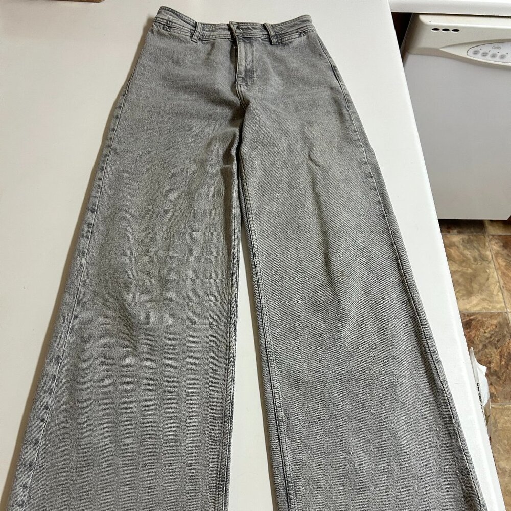 Mango High Rise Catherine Wide Leg Jeans - SIZE 2